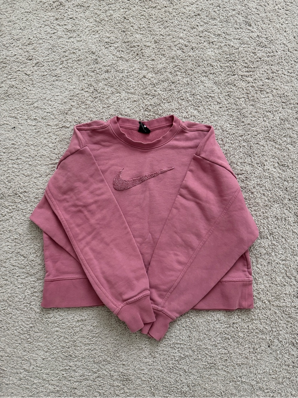 Nike Women's Pink Crewneck Sweatshirt